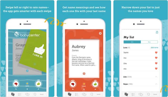 ‎Baby Names by BabyCenter iPhone and iPad App Screenshot