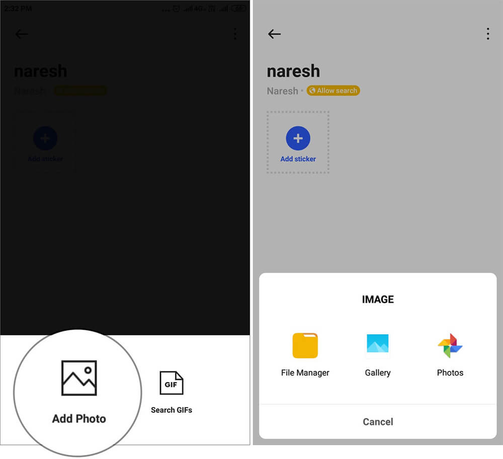 Add Photo to Make Custom Sticker for WhatsApp on Android