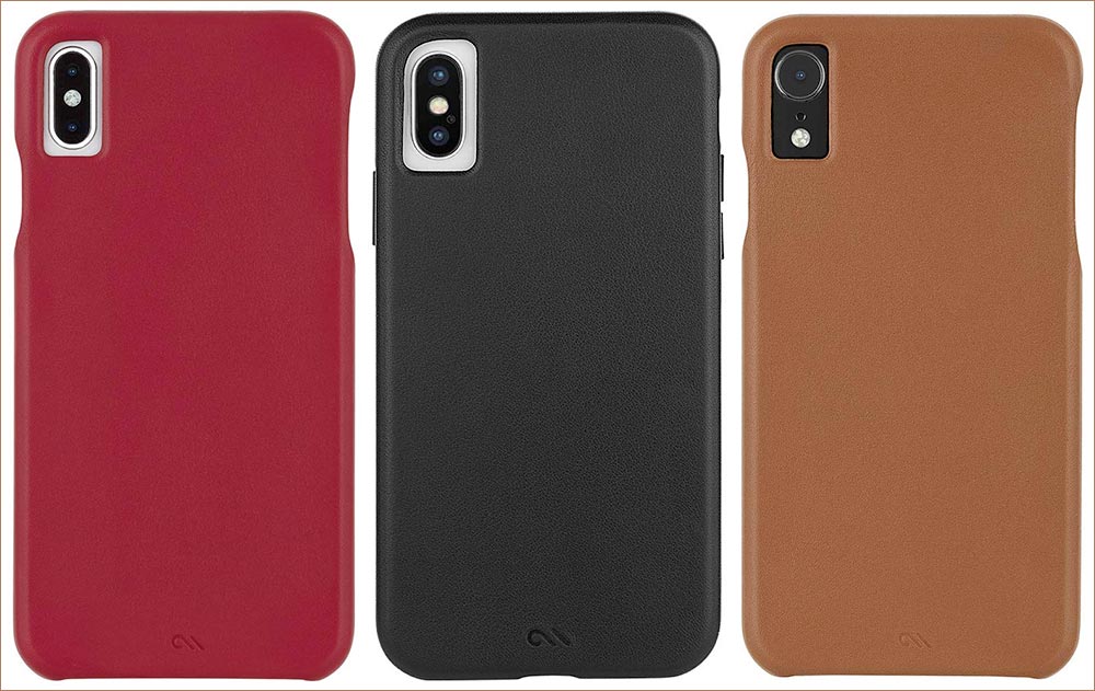Case Mate BARELY THERE LEATHER iPhone Xs Max, Xs, and iPhone XR Cases