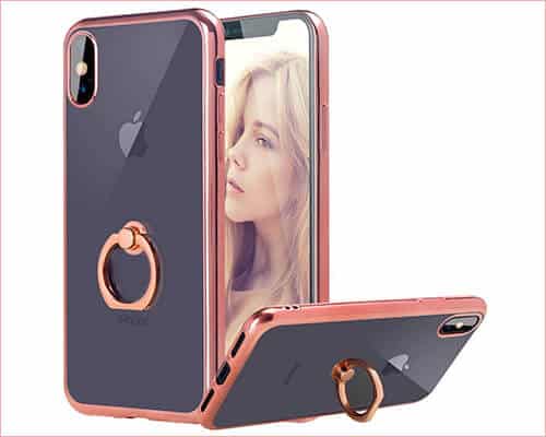 Casetego Ring Holder Case for iPhone Xs Max