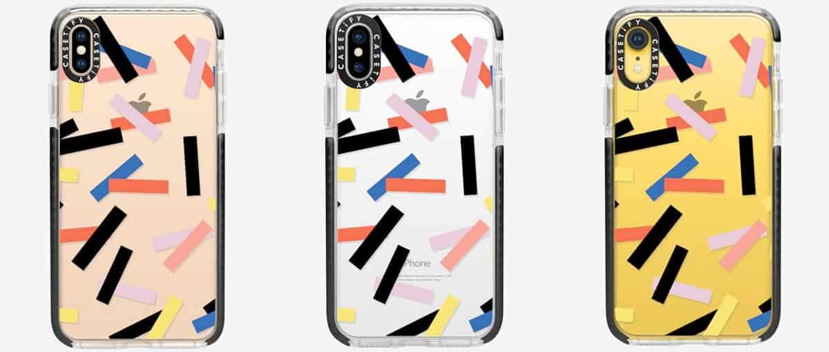 Casetify Confetti iPhone Xs Max, Xs, and iPhone XR Clear Cases