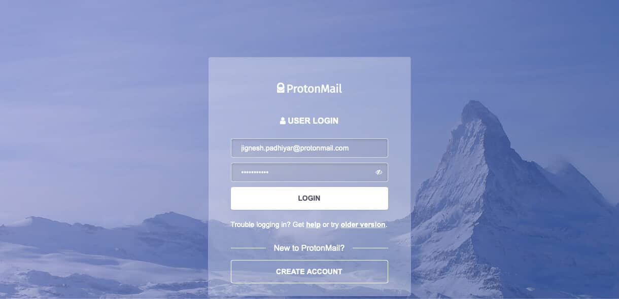 Create ProtonMail Account