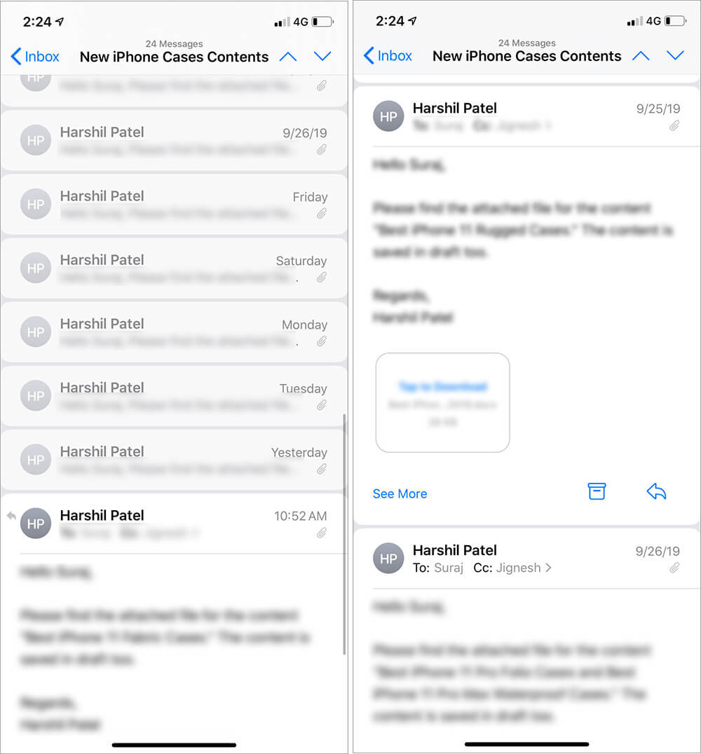 Disable Collapse Read Messages in iOS 13 Mail App on iPhone