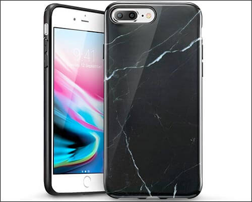 ESR iPhone 8 Plus Wireless Charging Support Case with Marble Pattern