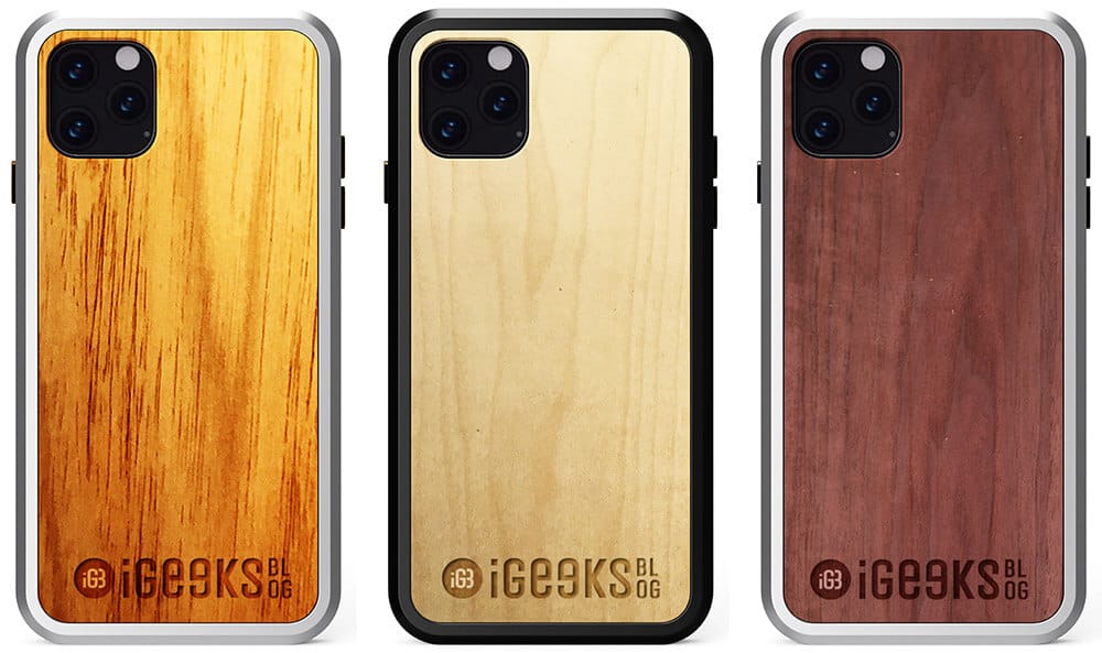 Engraved Alloy Wooden Cases for iPhone 11 Series