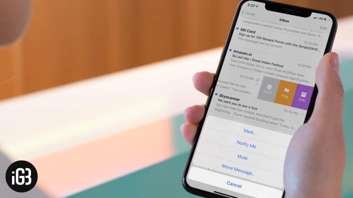How to organize conversation threads in mail on iphone and ipad