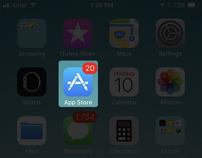 Open App Store on iPhone