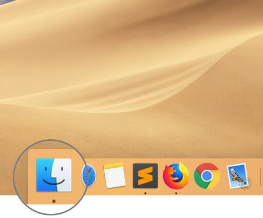 Open Finders App in macOS
