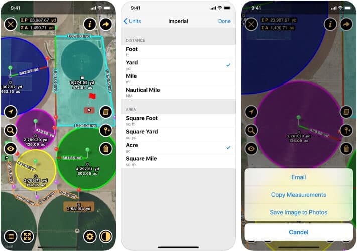 Planimeter Distance Measurement App for iPhone and iPad