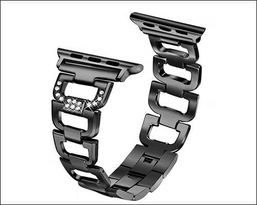 SICCIDEN Magnetic Clasp Stainless Steel Band for Apple Watch Series 4