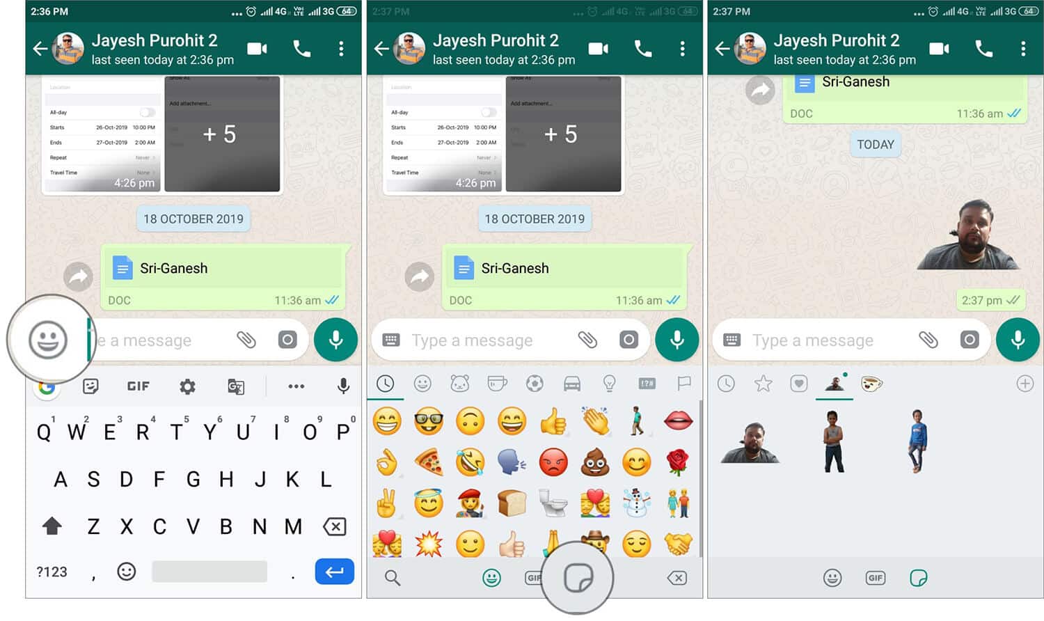 Send custom stickers on WhatsApp from Android Phone