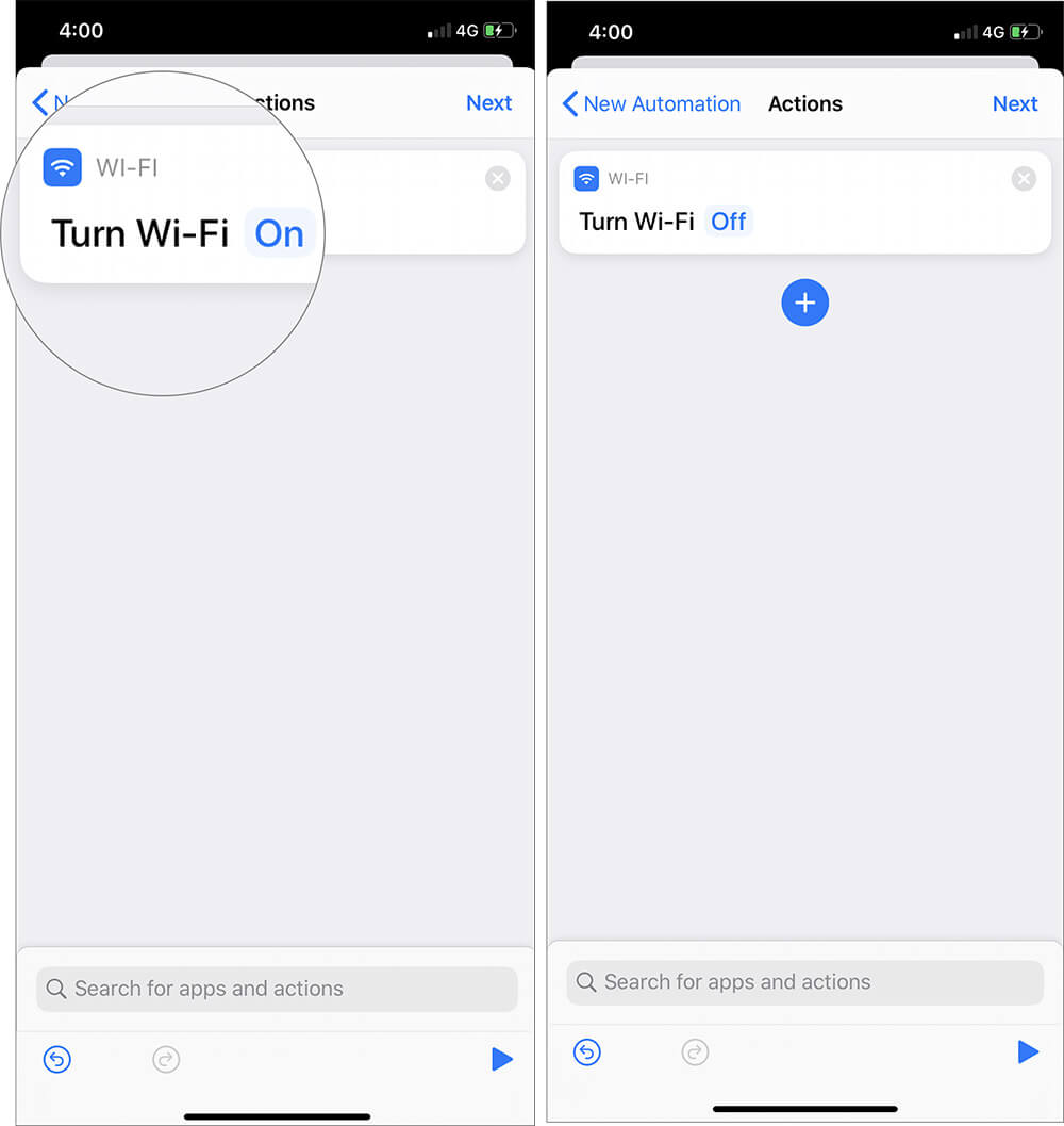 Tap on off to auto turn off wifi in iphone when you leave home or office Tap on Off to Auto Turn Off WiFi in iPhone When You Leave Home or Office