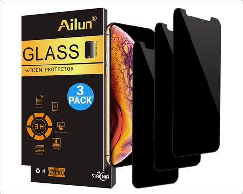 AILUN iPhone X, XS Privacy Tempered Glass Screen Protector