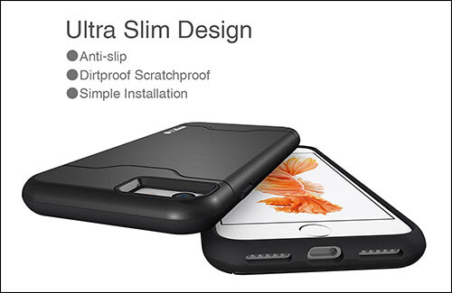 Moonmini iPhone 7 Plus Kickstand Case