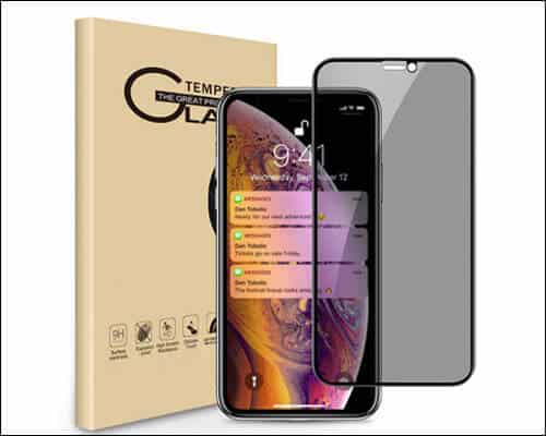 Sameriver Privacy Screen Protector for iPhone X, XS