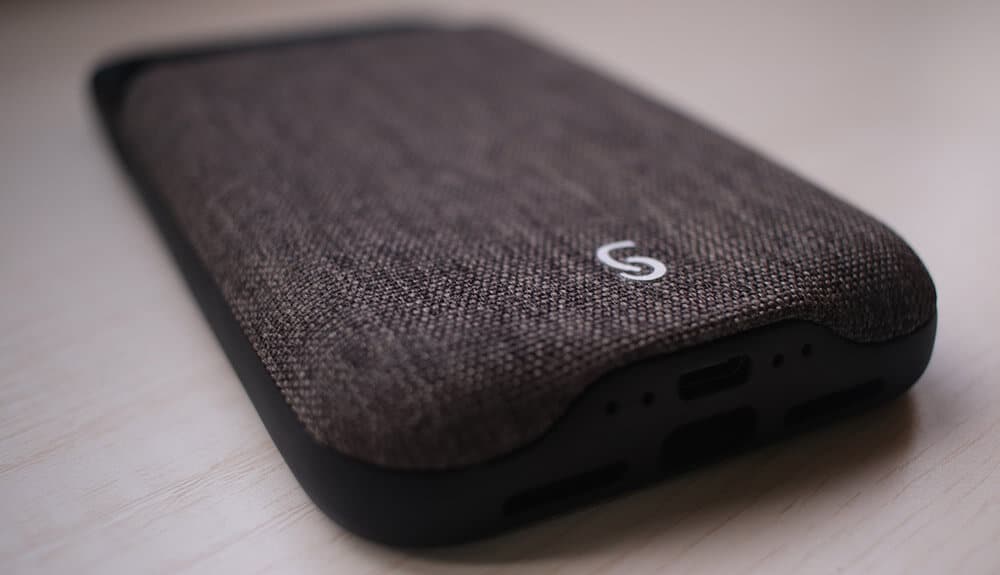 Zencase iPhone 11 Pro Max Battery Case with Linen Back