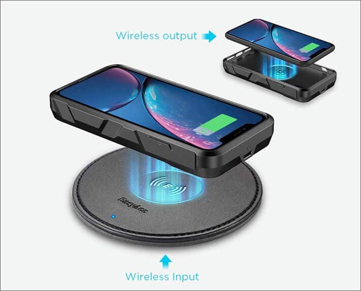 EasyAcc iPhone XR Battery Case with Wireless Charging Support