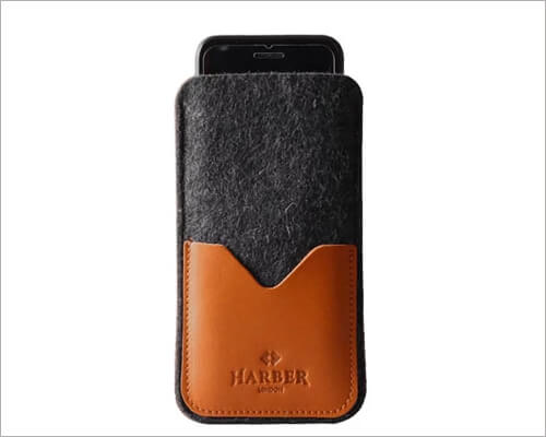 Harber London Leather Sleeve Executive Case for iPhone 11 Pro Max