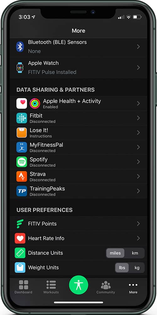 Integrate FITIV App with Other Health and Fitness App on iPhone