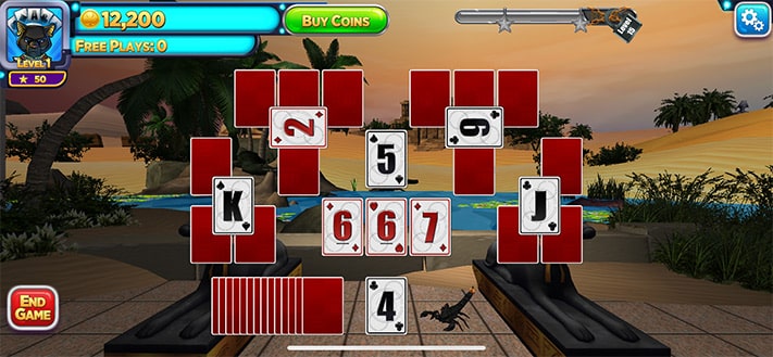Play Solitaire Time Warp Card Game on iPhone