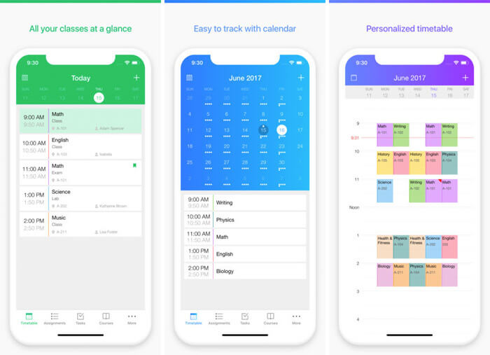 Pocket Schedule Planner iPhone and iPad App Screenshot