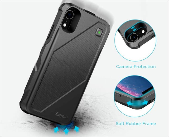 Rugged iPhone XR Battery Case by EasyAcc