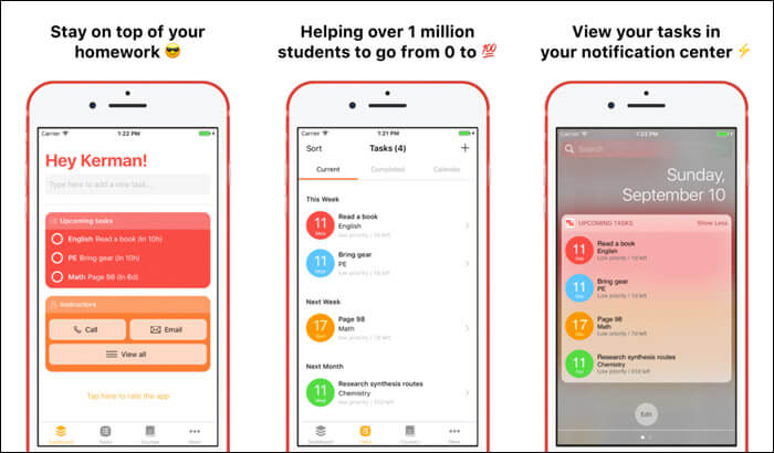 homework management apps iphone