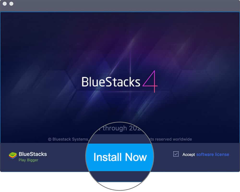 Install BlueStacks in macOS