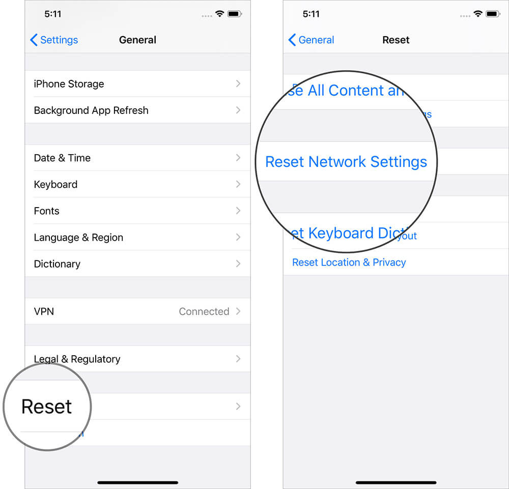 Reset all network settings on iphone Reset All Network Settings on iPhone