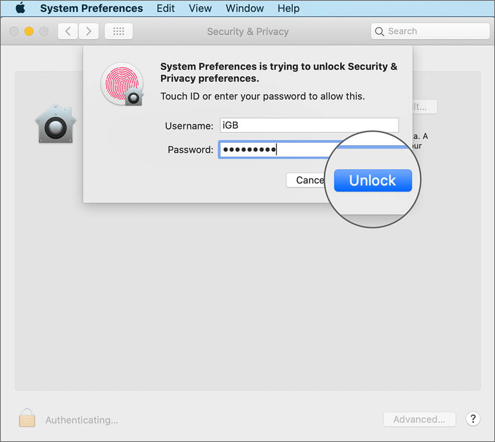 Use Password to Unlock FileVault on Mac