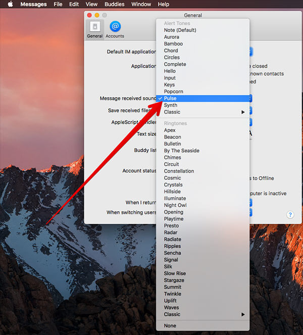 How to Change Message Notifications Sound on Mac - 57