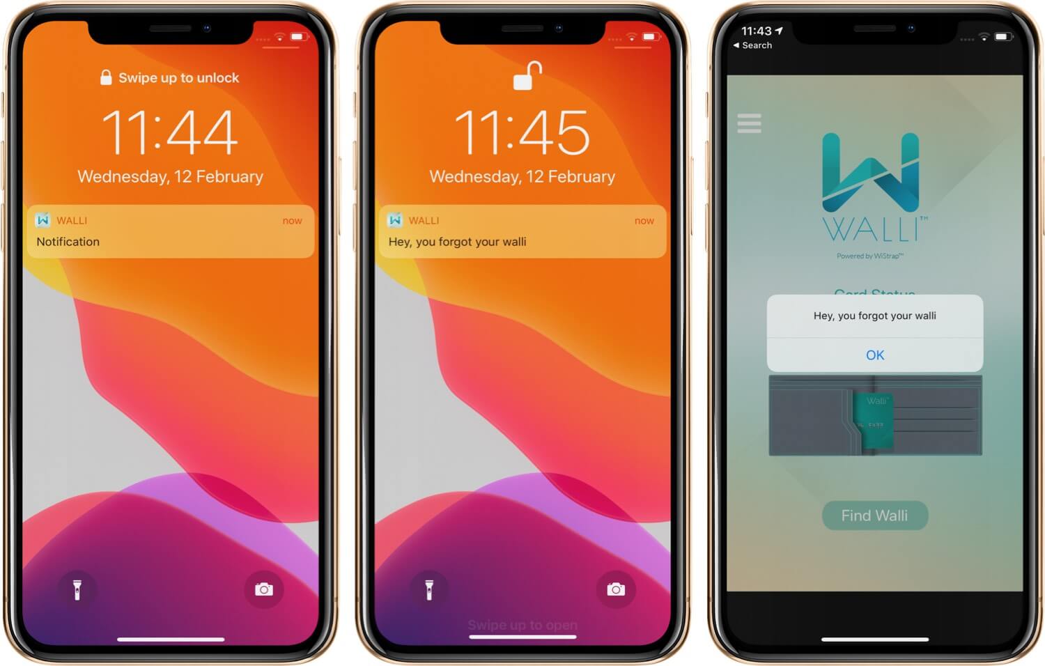 Get Walli App Notification on iPhone When You Leave Your Wallet