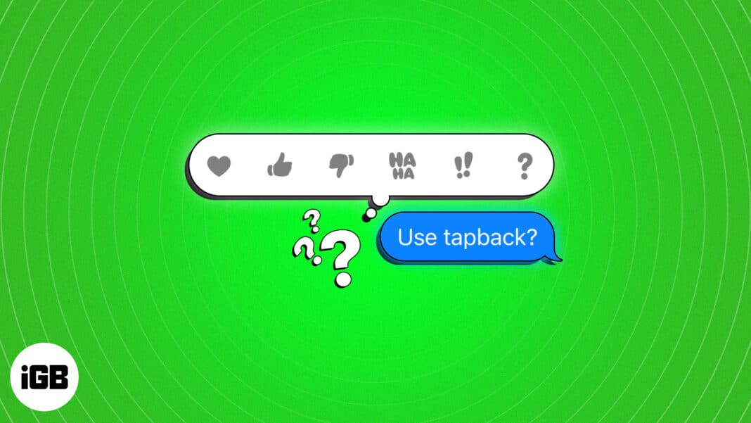 How to use Tapback in iMessages on Mac
