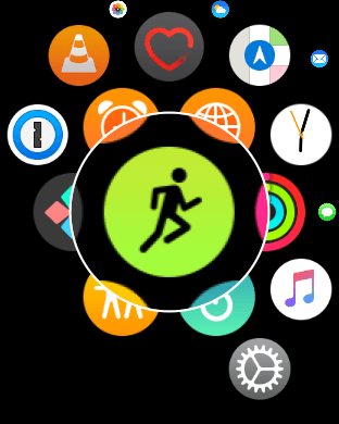 Open the Workout app on Apple Watch