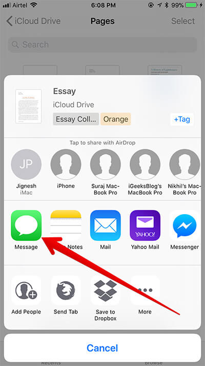 How to Share Documents in Files App on iPhone and iPad - 33