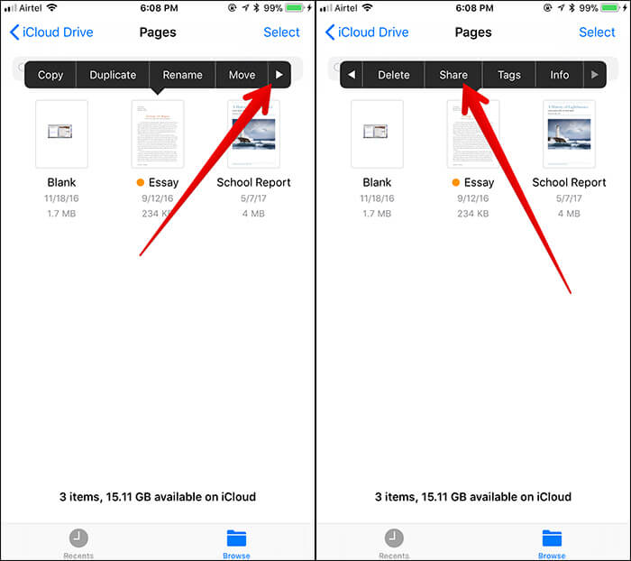 How to Share Documents in Files App on iPhone and iPad - 86