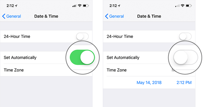 Turn Off Set Date Automatically on iPhone