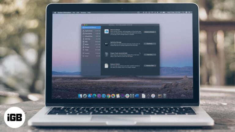 How to optimize storage on mac