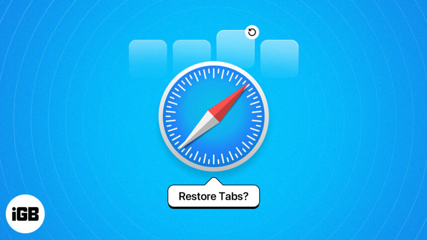 How to restore closed Safari tabs on iPhone or iPad