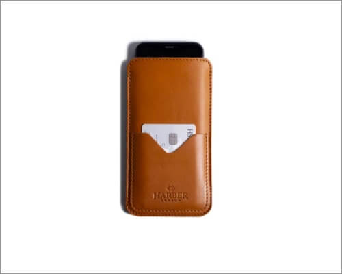 harber london leather sleeve for iphone 11 pro