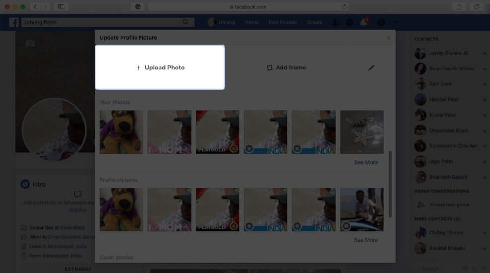 How to Add a Temporary Facebook Profile Picture on iPhone and web - 78