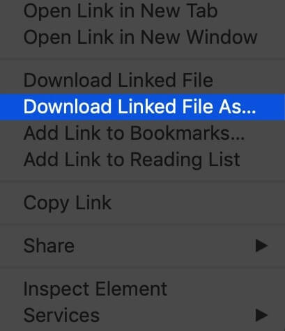 Download PDF Files from a Link in Safari