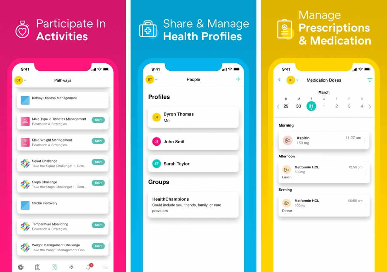 HealthChampion Symptom Tracker iPhone and Android App