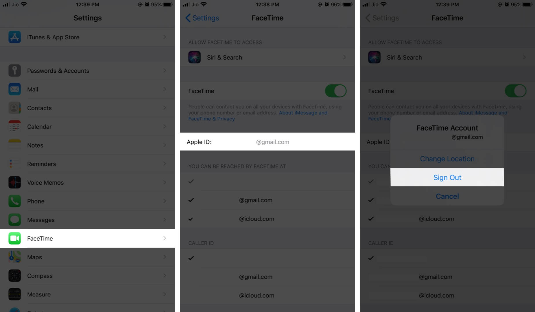 Group FaceTime Not Working Heres Why and The Fix Sign Out from FaceTime Using Apple ID on iPhone