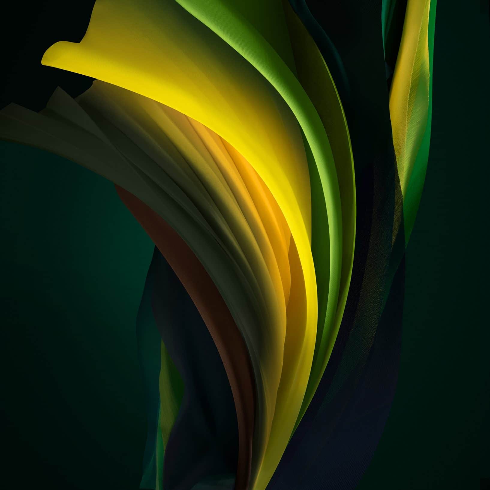 Silk Green Dark iPhone SE 2 Wallpaper