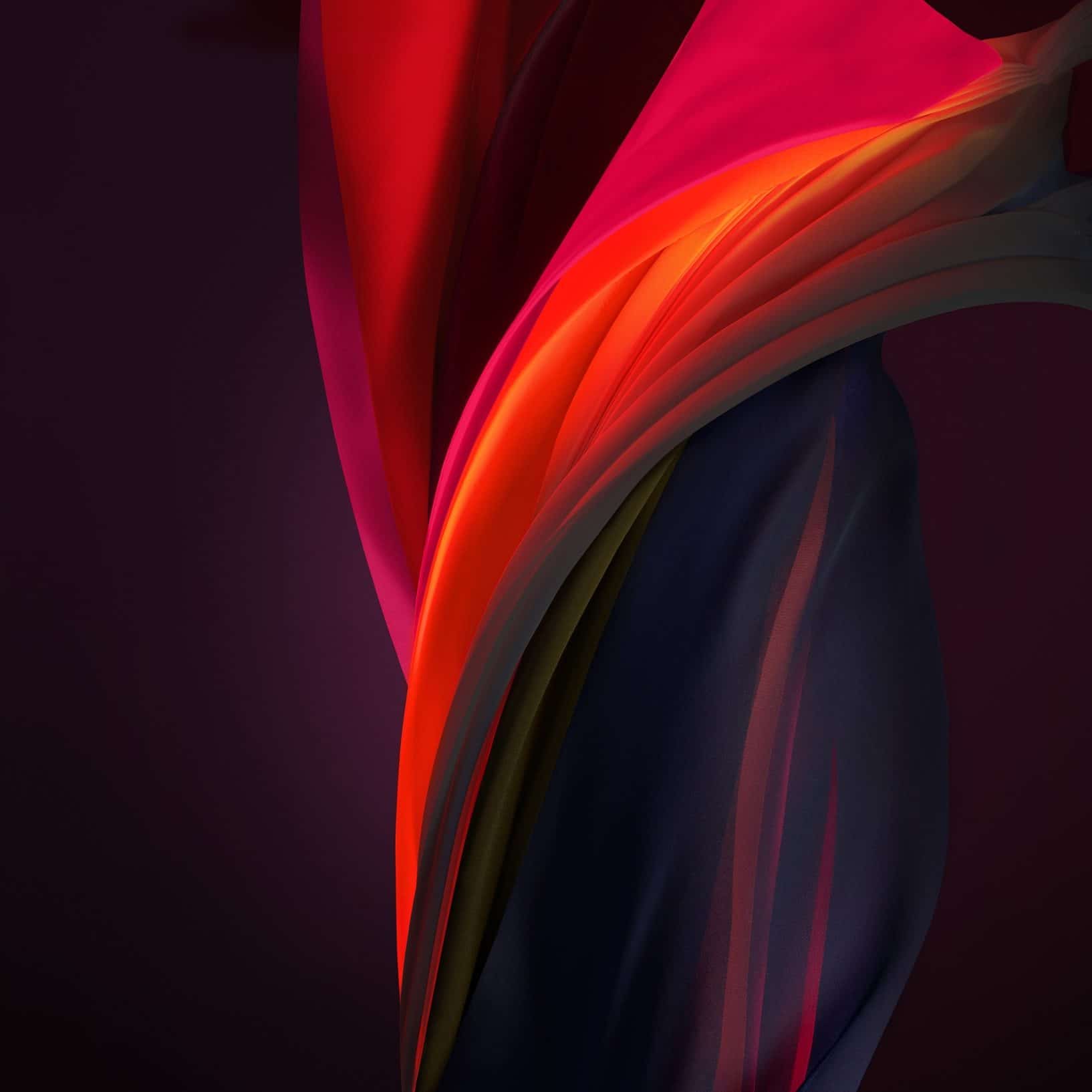 Silk Red Mono Dark iPhone SE 2 Wallpaper