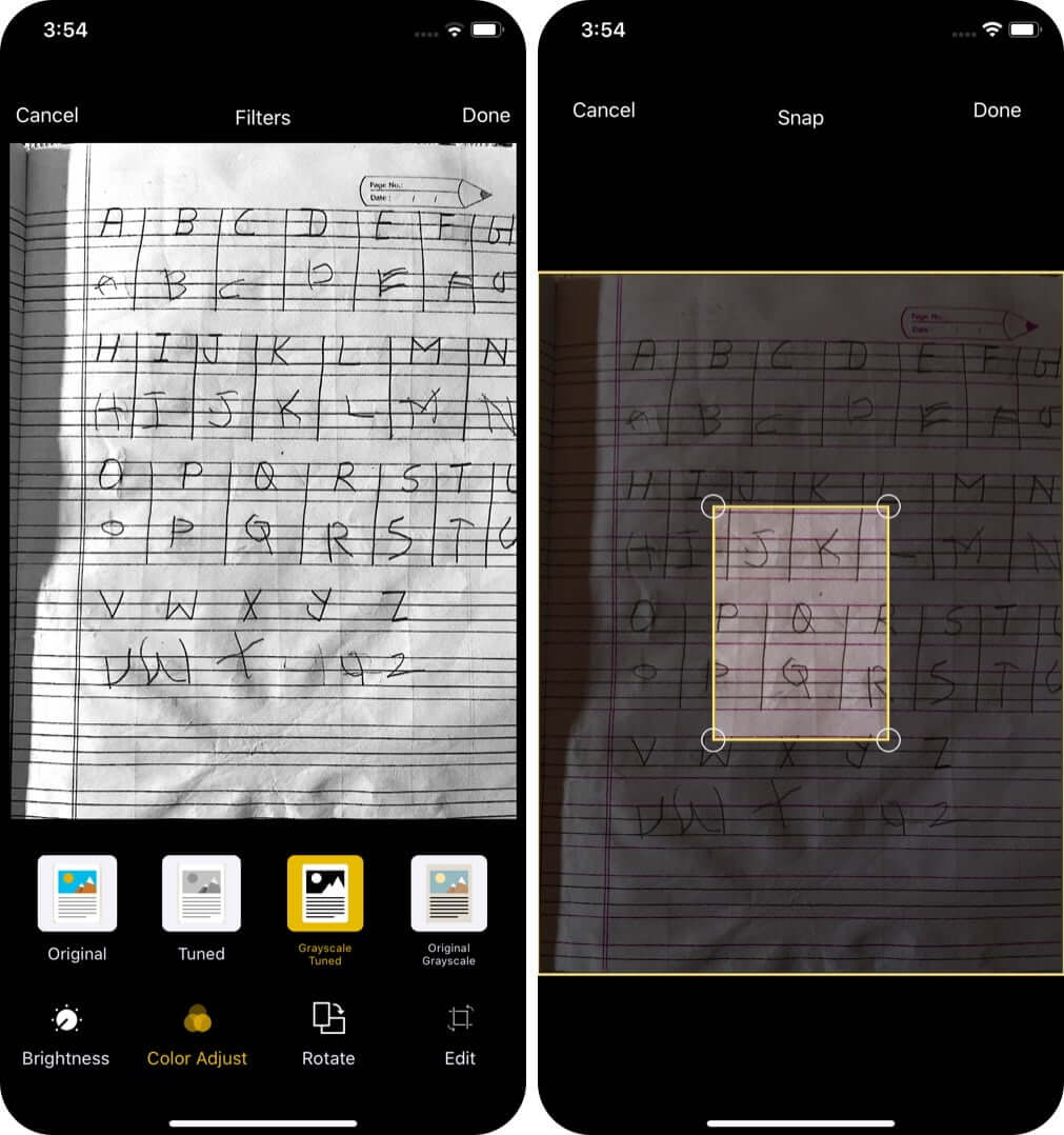 Edit Scanned Documents on iPhone or iPad
