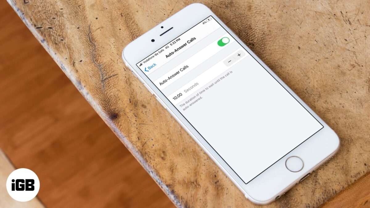 How to make iphone automatically answer calls