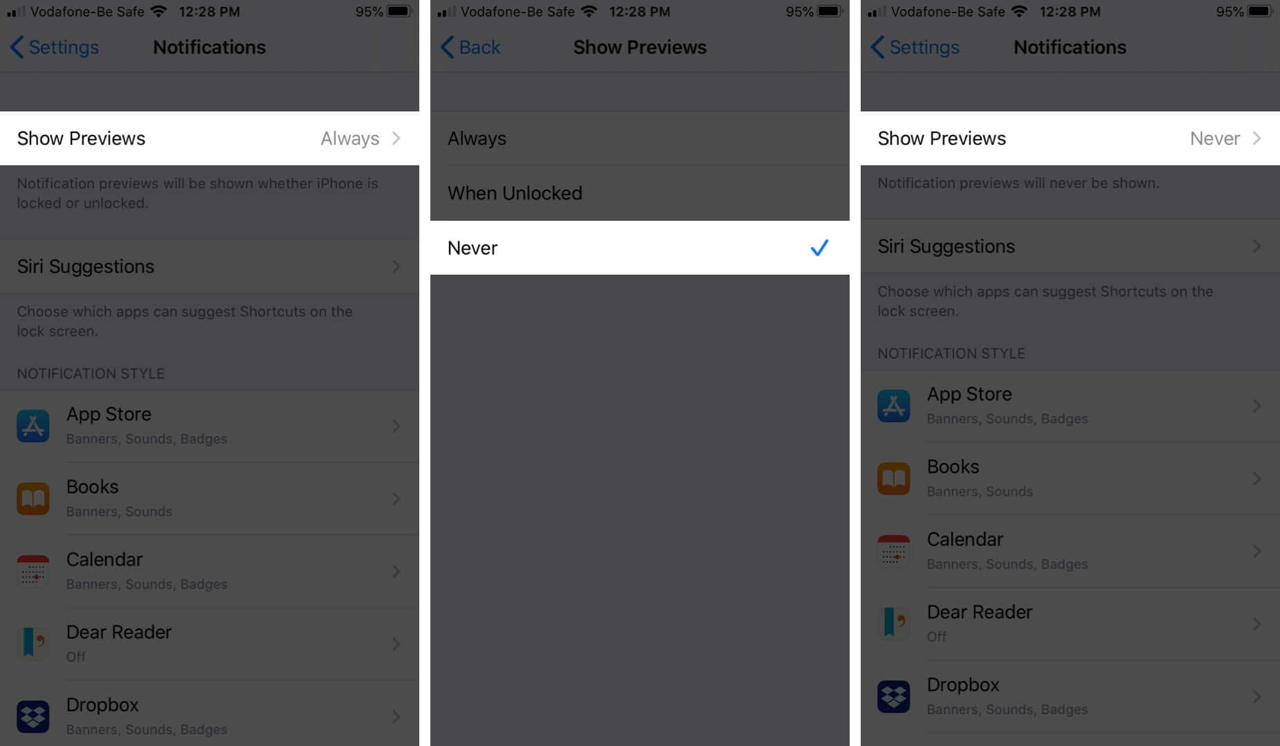 How to Turn Off Message and Email Preview on iPhone Lock Screen - 96
