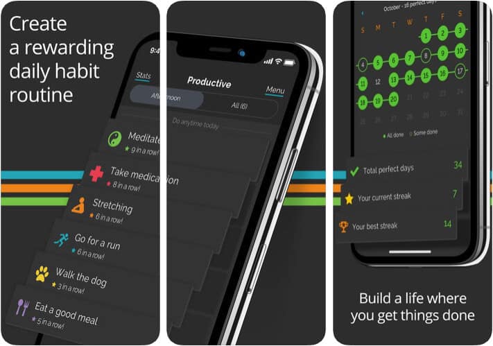 ‎Productive Habit Tracker Personality Development iPhone and iPad App Screenshot